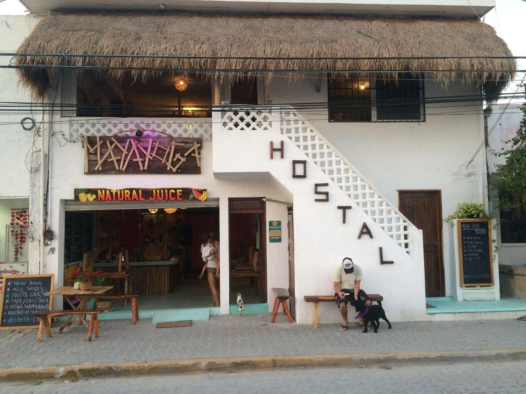 Hostel Mayayoga Tulum Bagian luar foto